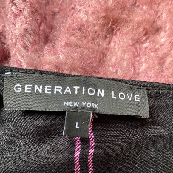 Generation Love Revolve Black Plaid Sweater Pink - Picture 7 of 8